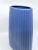 Vintage Blue Art Deco Textured Vase For Sale - Image 11 of 13