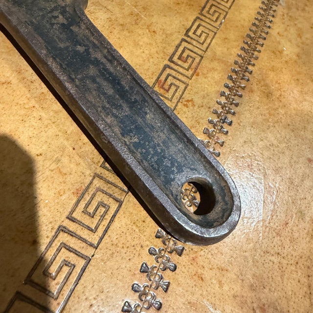 Modern Antique Slip-Jaw or Wedge-Lock Adjustable Wrench Industrail Decor For Sale - Image 3 of 11