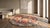 19th Century Wonderful Orange Salmon Background With Special Dragon Design Antique Ningxia Round Rug For Sale - Image 5 of 7