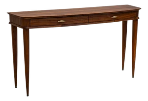 Walnut Console Table, Italy, Mid-20th Century