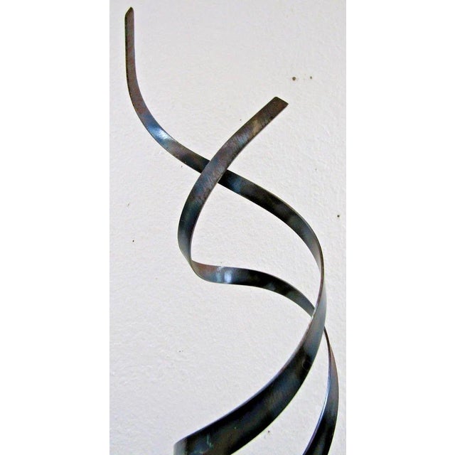 1980s 1980s Euphoric Flame Metal Sculpture 36" Tall Original Peterson Artwork For Sale - Image 5 of 12