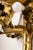 Large Art Nouveau Thistle Wall Sconce in Hammered Brass, France, 20th Century For Sale - Image 5 of 17