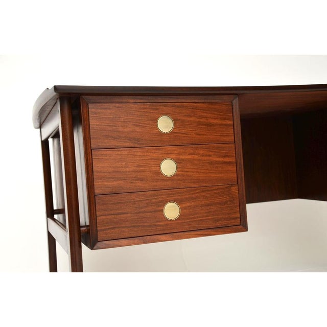 Vintage Danish Executive Desk attributed to Dyrlund, 1960 For Sale - Image 10 of 13