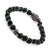Silver Green Tiger's Eye Buddha Bracelet For Sale - Image 8 of 9