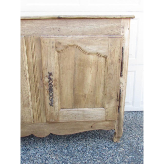 Antique French Weathered Oak Buffet For Sale - Image 15 of 17