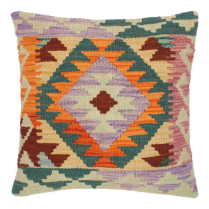 Southwestern Turkish Corazon Hand Woven Kilim Throw Pillow
