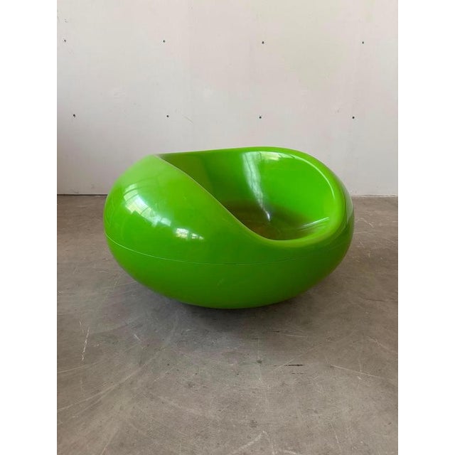 Finnish Pastil Chair in Green Fiberglass by Eero Aarnio, 1970s For Sale - Image 9 of 11