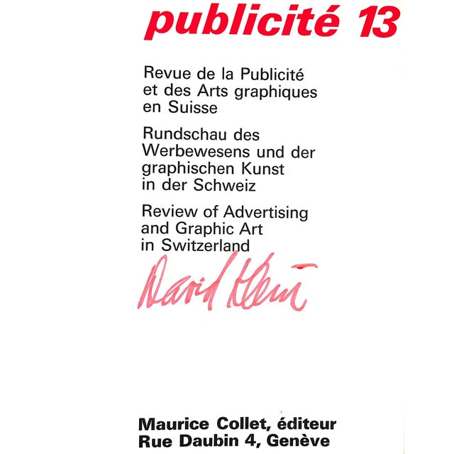 "Publicite 13 Et Des Arts Graphiques en Suisse" 1967 For Sale - Image 4 of 12