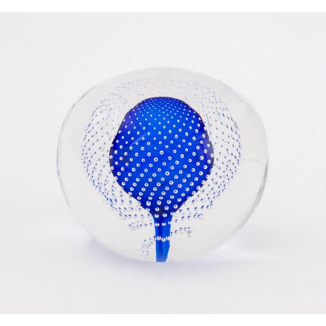Encased Bubble Art Glass Paperweights, 6 For Sale - Image 10 of 15