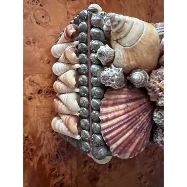 English Vintage Shell Encrusted Box For Sale - Image 3 of 10