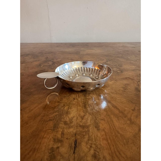 Metal Antique Victorian French Silver Wine Taster, 1880 For Sale - Image 7 of 7