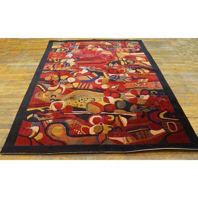 Antique Chinese Silk rug, size: 5'6" x 7'9".