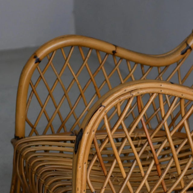 Wicker Armchair from Gervasoni, 1960s For Sale - Image 3 of 17