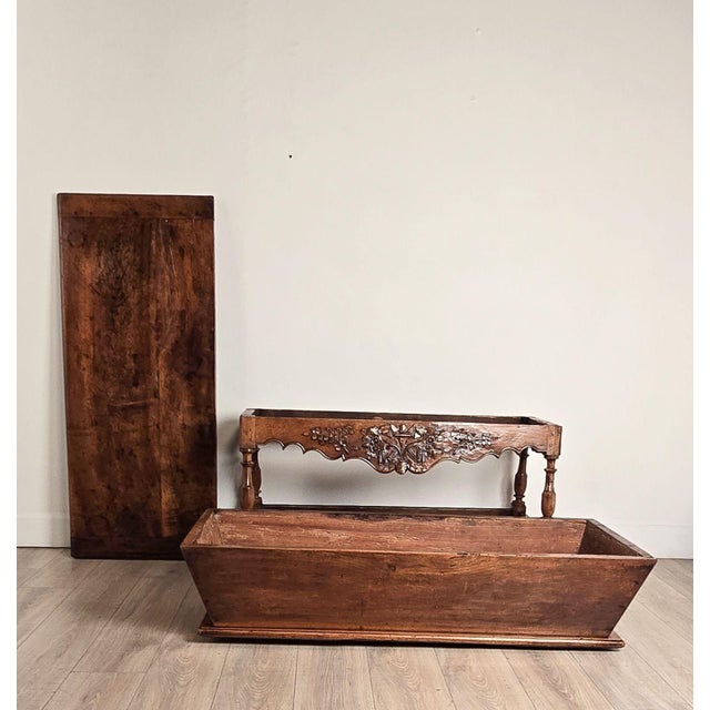Brown French Provincial Walnut Dough Bin, Circa 1800 For Sale - Image 8 of 12