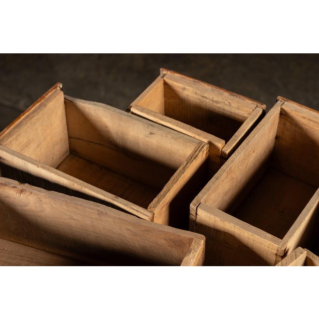 Early 20th Century Oak 40-Drawer Revolving Parts Cabinet For Sale - Image 16 of 16