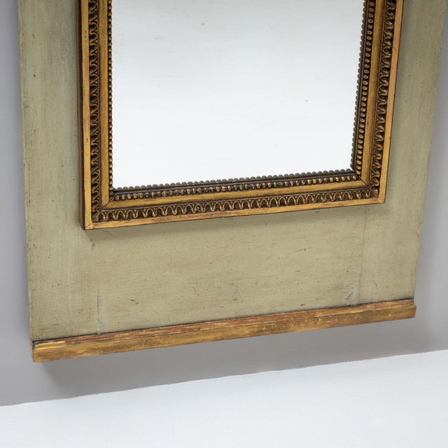Wood Antique French Pier Mirror, 1700s For Sale - Image 7 of 9