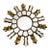 Mid 20th Century 12" French Giltwood Sunburst Mirror With Mirror Inlays For Sale