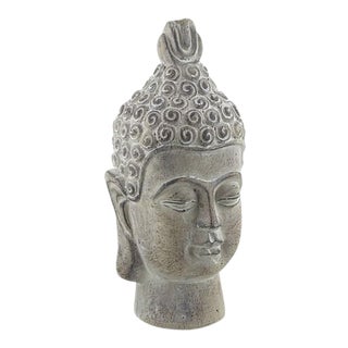 Serene Buddha Bust Sculpture For Sale