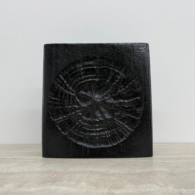 Black Ceramic Vase by Martin Freyer for Rosenthal, 1960s For Sale - Image 11 of 11