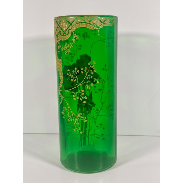 Legras Mont Joye Enameled Art Glass Vase c. 1900 For Sale - Image 6 of 10