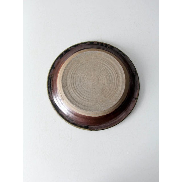 Ceramic Vintage Studio Pottery Platter Plate For Sale - Image 7 of 9