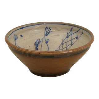 Scandinavian Studio Ceramic Bowl, 1960s For Sale