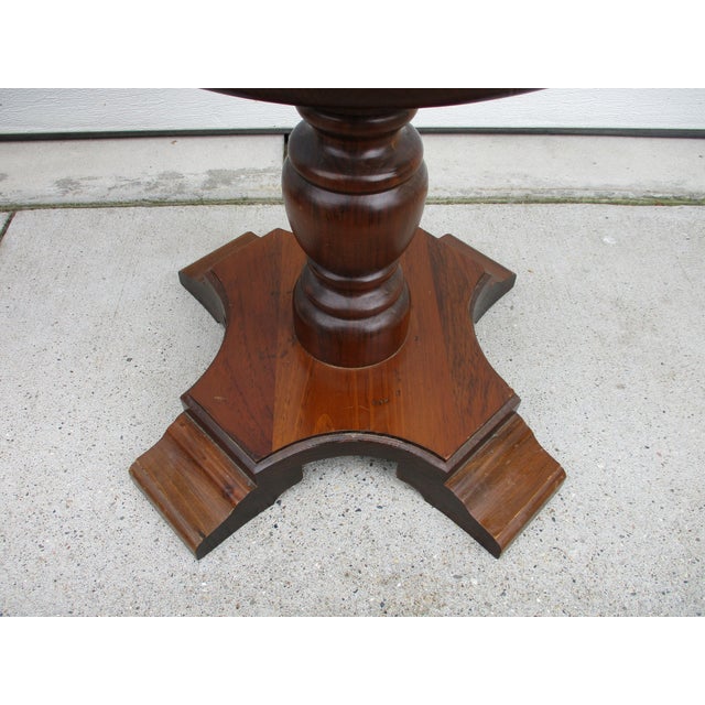 Knotty Pine Tilt-Top Side Tables For Sale - Image 9 of 10