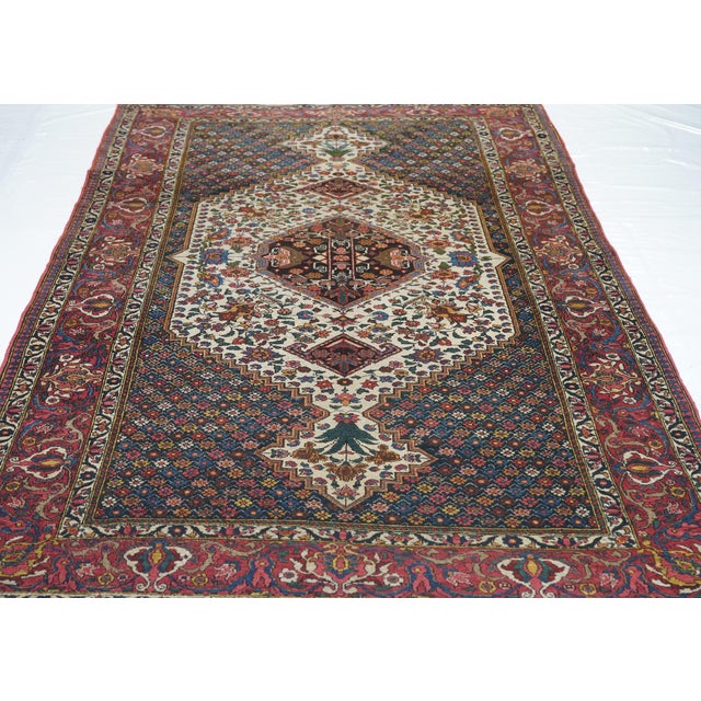 Ivory Vintage Bakhtiari Rug 4'9'' X 7'9'' For Sale - Image 8 of 12