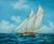 American Yacht Schooner Sailboat Marine Oil Painting on Canvas, Unstretched, by Thomas For Sale - Image 3 of 4