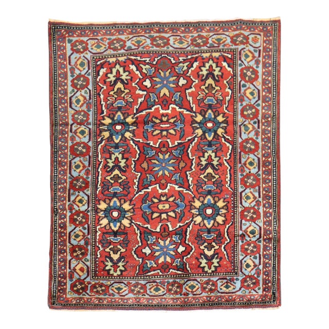 Late 19th Century Zabihi Collection Qashqai Rug For Sale