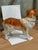 This is an Early 19th Century antique Victorian Staffordshire Collie figurine. It is depicted standing and it has hand...