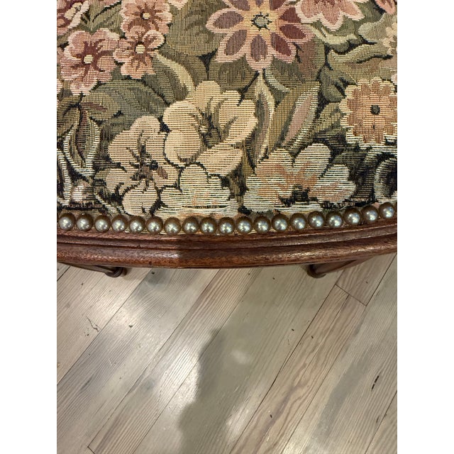 Wood 1970s French Louis XVI Walnut Cane Back Dining Chairs Set of 6 For Sale - Image 7 of 12