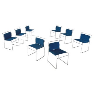 Mid-Century Italian Stackable Chairs by Takahama for Simon Gavina, 1973, Set of 8 For Sale