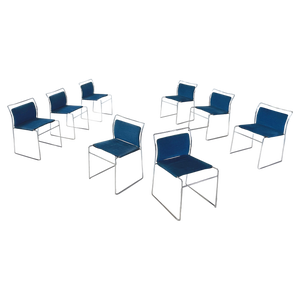 Mid-Century Italian Stackable Chairs by Takahama for Simon Gavina, 1973, Set of 8
