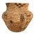 Museum Quality 17” Created in the Style of Native American Polychrome Olla Basket - Dual Register For Sale