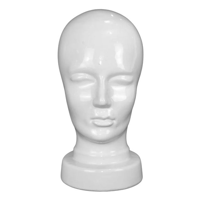 German Ceramic Head, 1970s For Sale