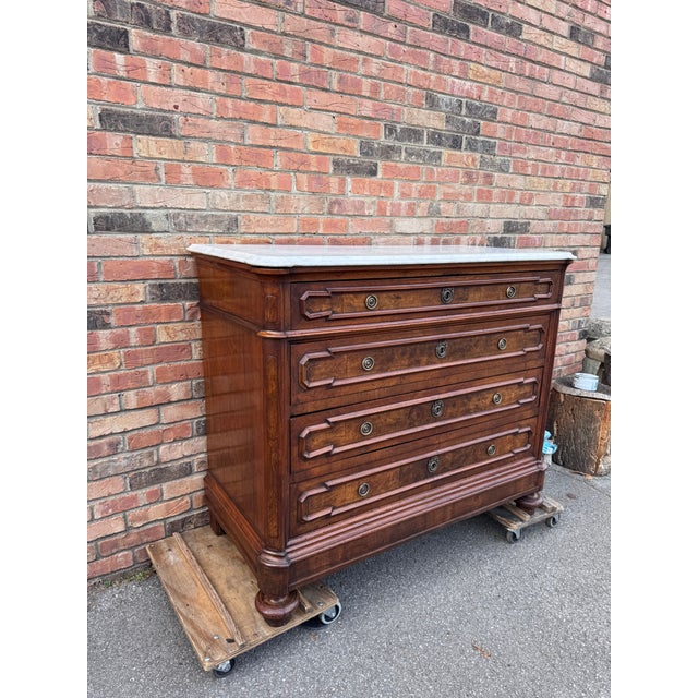 19th Century Italian Commode With Marble For Sale - Image 4 of 18