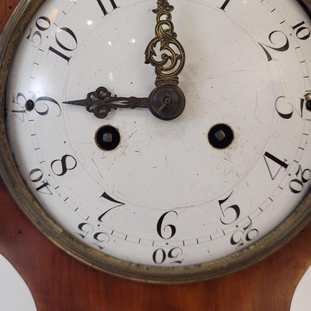 Biedermeier Mantel Clock in Wood with Double Chime, Germany, 1840 For Sale - Image 15 of 18