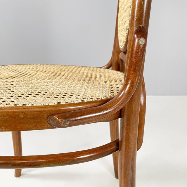 Italian Chair in Straw and Wood, 1950s For Sale - Image 13 of 18