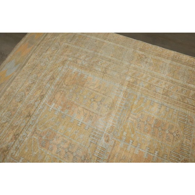 Orange Neutral Antique Persian Balouch Rug - 7'2" x 13'6" For Sale - Image 8 of 11