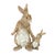 Kenneth Ludwig Chicago Stone Mother Rabbit and Baby Bunny Figurine (Set of 2) For Sale - Image 4 of 4
