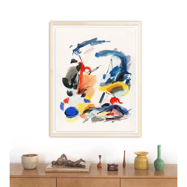 Based on an original watercolor in the Blue Notes series, "Blue Notes No. 2" makes reference both to the energy of Mid-...