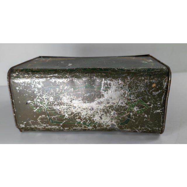 Early 20th Century English Art Nouveau Style Briefcase Form Biscuit Tin For Sale - Image 13 of 14
