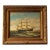 Early 20th Century Ship at Sea | Large Format Framed Oil Painting, Signed For Sale