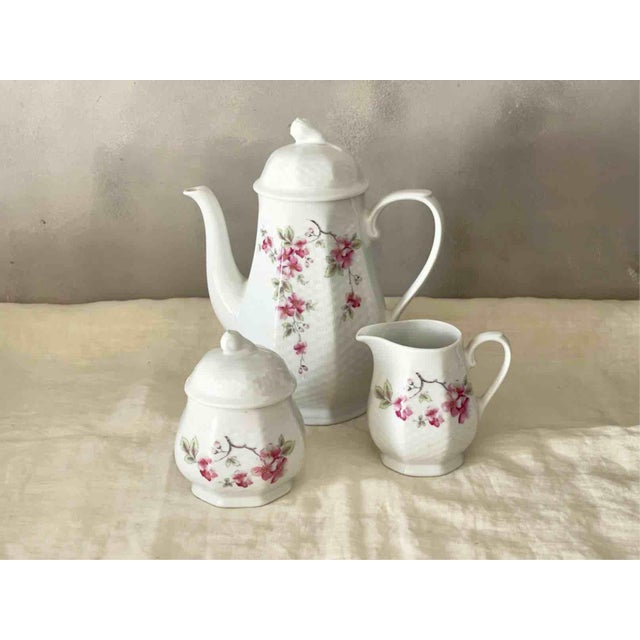 Vintage Winterling Röslau Bavaria Porcelain Coffee Trio with Floral Motifs, 1960s, Set of 3 For Sale - Image 12 of 12