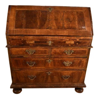 18th Century William and Mary Slant Front Bureau For Sale