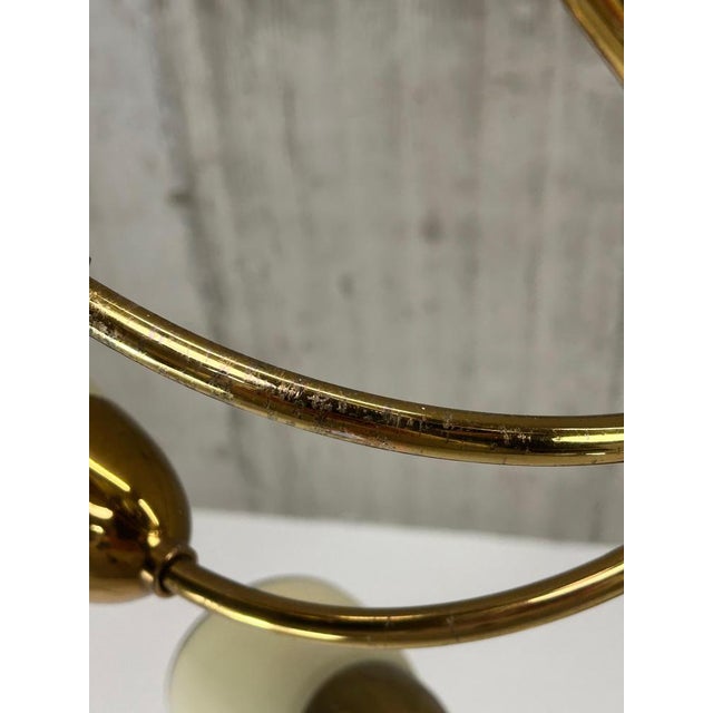 White Large Mid-Century Modern Chandelier by Instala Děčín, 1960s For Sale - Image 8 of 10