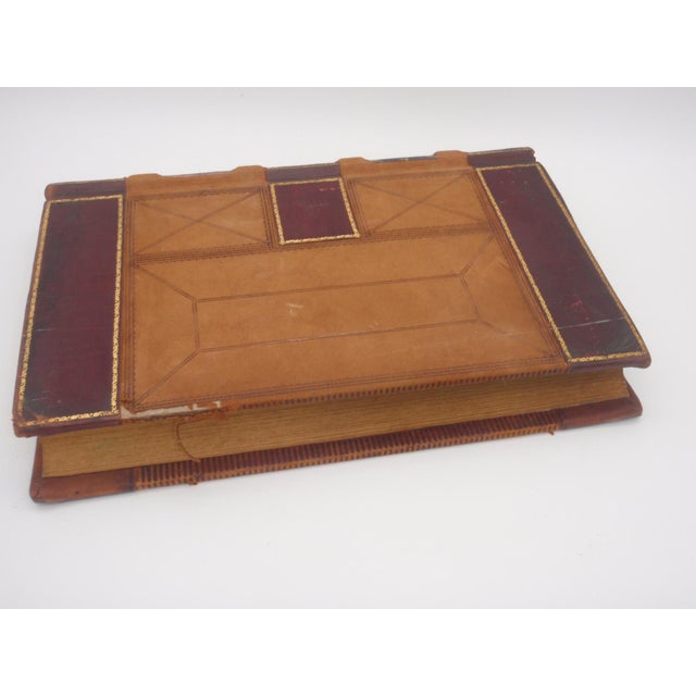 Traditional Antique Extra Large Leather Bank Journal Ledger #7 New York 1894-1896 For Sale - Image 3 of 15