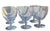 Art Deco Set of 6 Frederick Carder for Steuben Crystal Wine Glass Water Goblets c.1930's For Sale - Image 3 of 4
