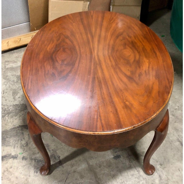 Baker Burled Walnut Queen Anne Coffee Table Chairish